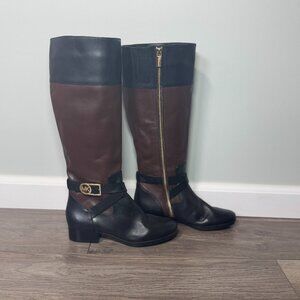Tall brown and black Michael Kors Women's boots size 6